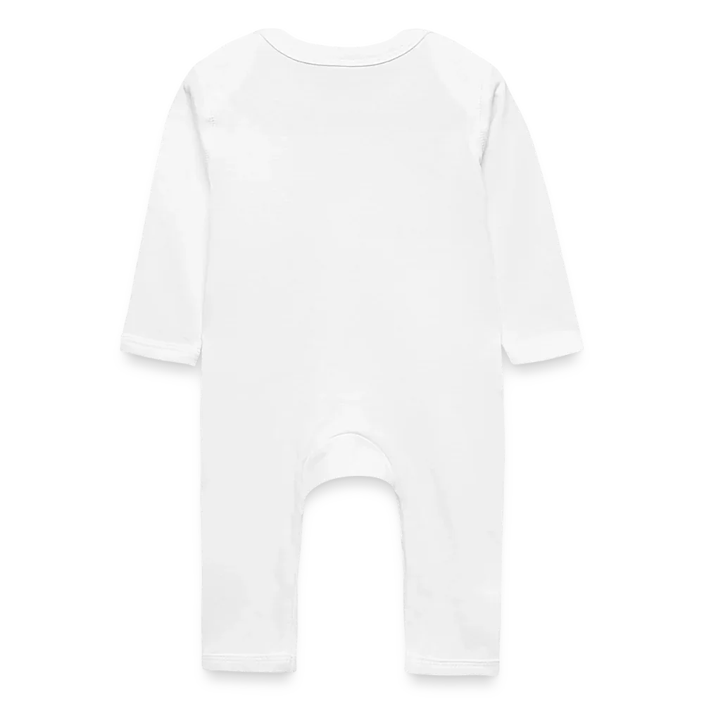Baby Bio Strampler - personalisierbar - Weiß