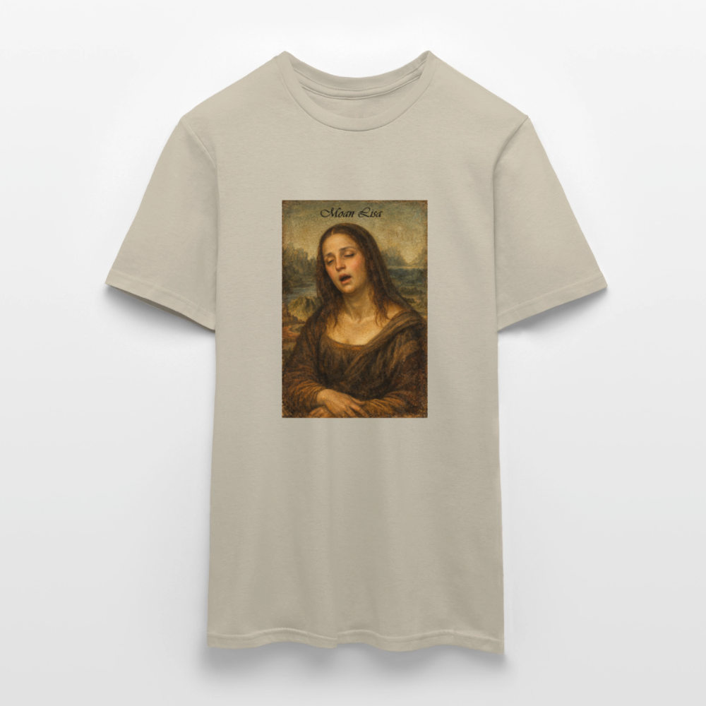 "Moan Lisa" Männer T-Shirt - Sandbeige