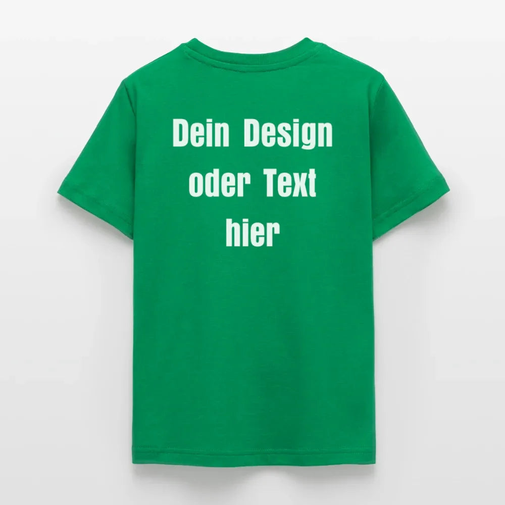 Teenager T-Shirt - personalisierbare Vorder- und Rückseite - Kelly Green