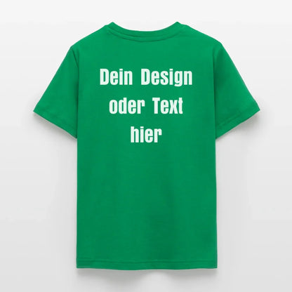 Teenager T-Shirt - personalisierbare Vorder- und Rückseite - Kelly Green
