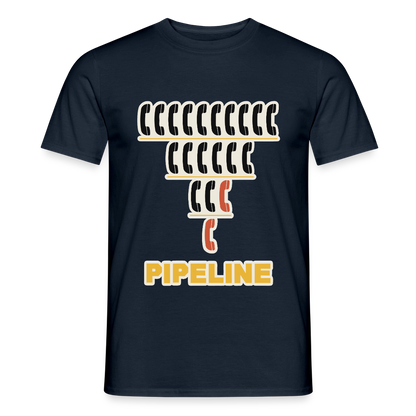 Pipeline. Isotype-Motiv Motiv-T-Shirt für Männer, Farbe Navy