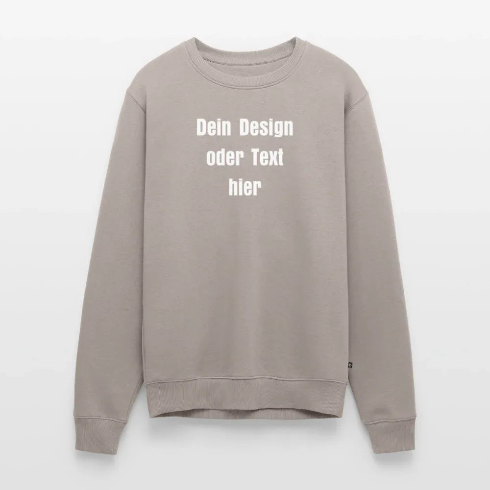 Männer Premium Pullover - personalisierbar - Taupe