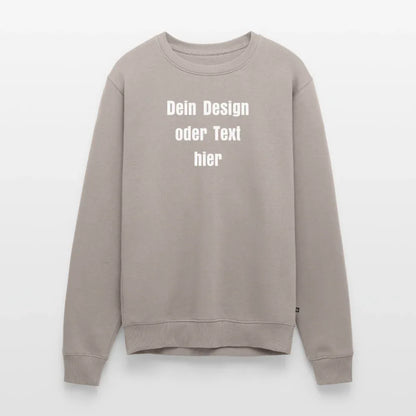 Männer Premium Pullover - personalisierbar - Taupe