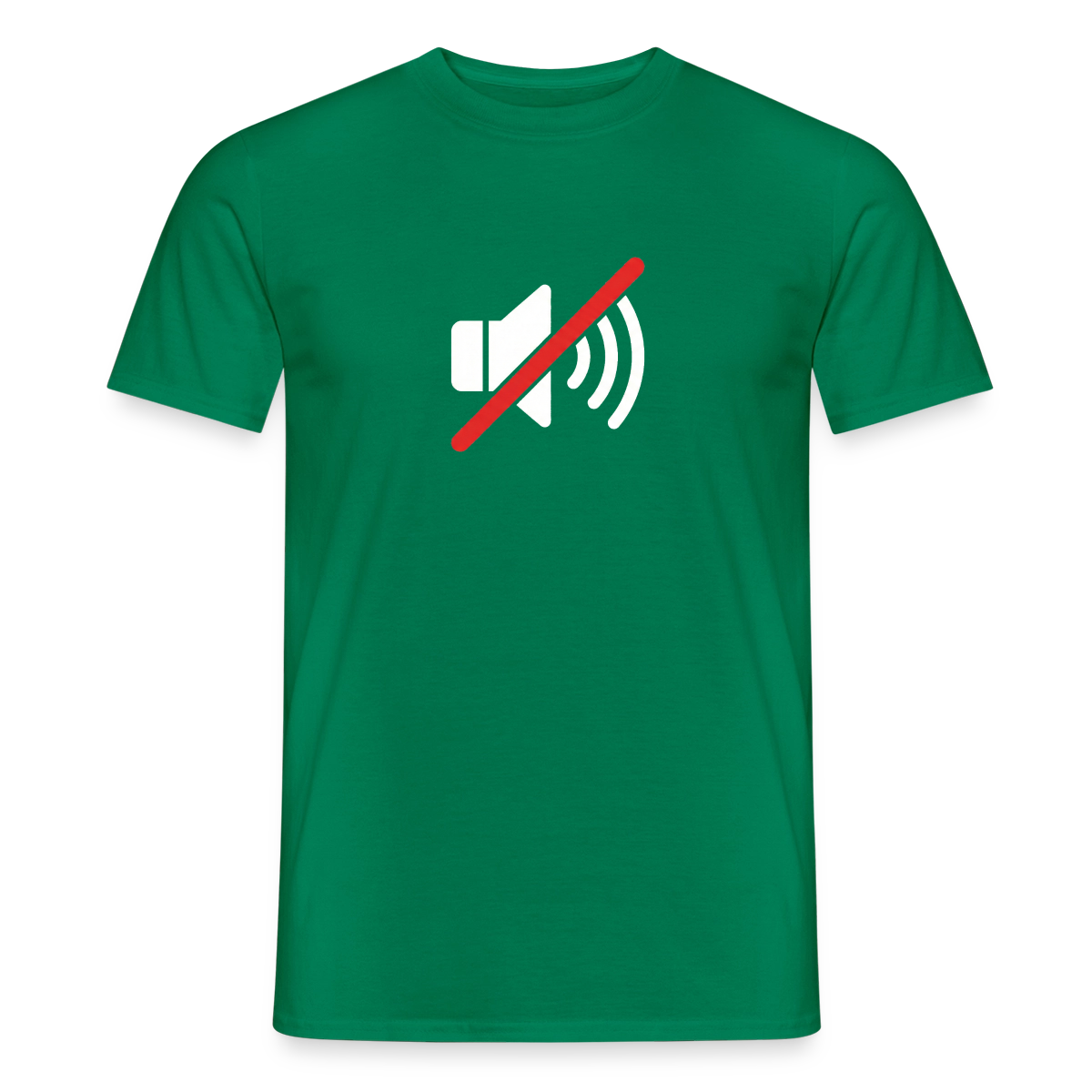 "You're on mute. Signal-Motiv" Motiv-T-Shirt für Männer, Farbe Kelly Green