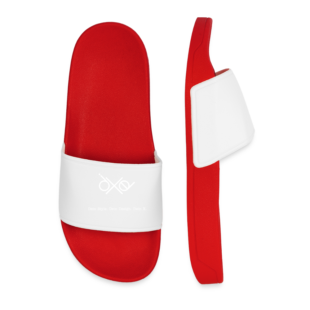 Männer Badelatschen - personalisierbar - Rot