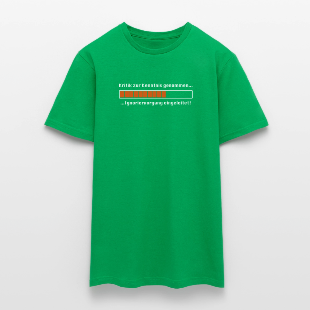"Kritik" Motiv-T-Shirt für Männer - Kelly Green