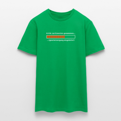 "Kritik" Motiv-T-Shirt für Männer - Kelly Green