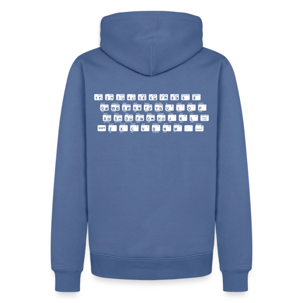 48K ZX Spectrum Retro Hoodie für Herren - Taubenblau
