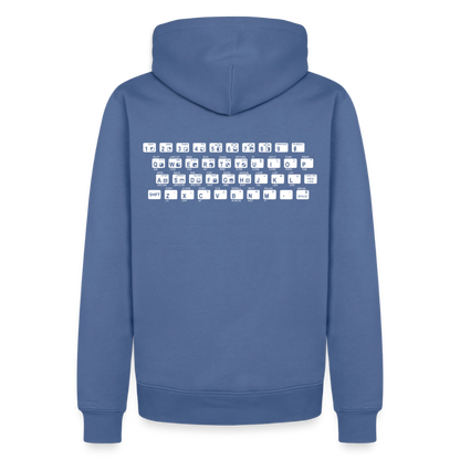 48K ZX Spectrum Retro Hoodie für Herren - Taubenblau