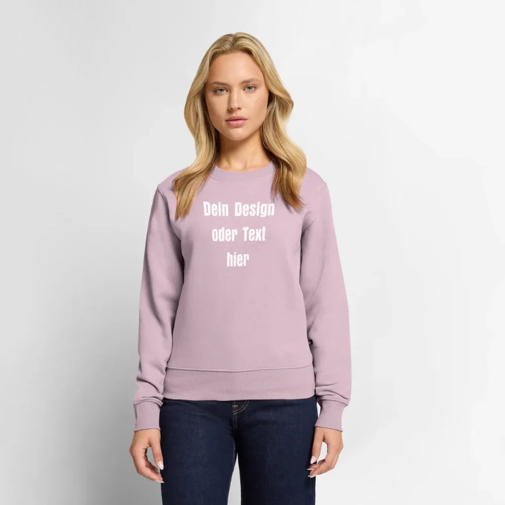 Frauen Premium Pullover - personalisierbar - Altrosa