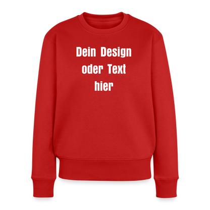 Frauen Premium Pullover - personalisierbar - Rot