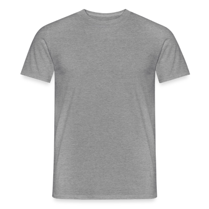 Männer T-Shirt - personalisierbare Vorder- und Rückseite - Graphit meliert