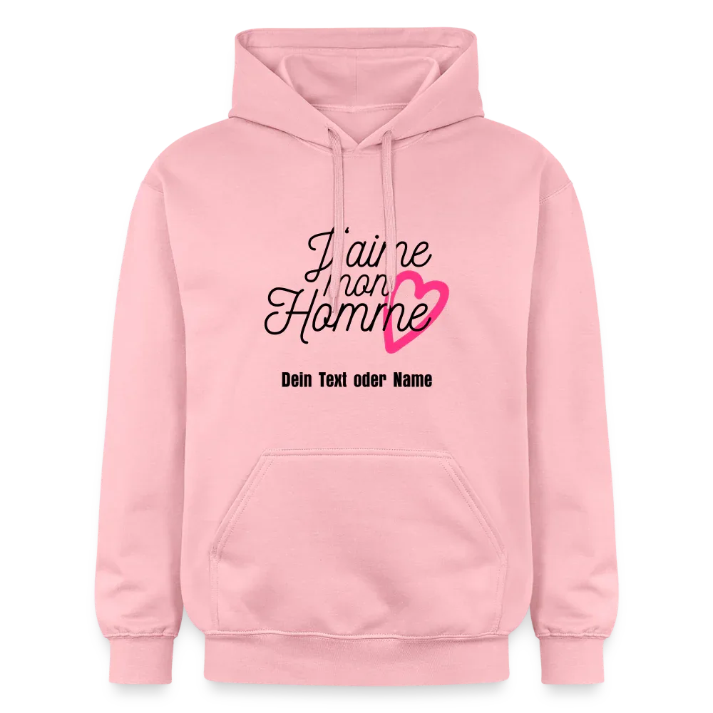 Kuschel-Hoodie "Valentine" für Frauen – personalisierbar & weich - Hellrosa