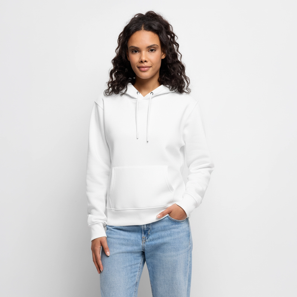Frauen Premium Hoodie - personalisierbare Vorder- und Rückseite - Weiß