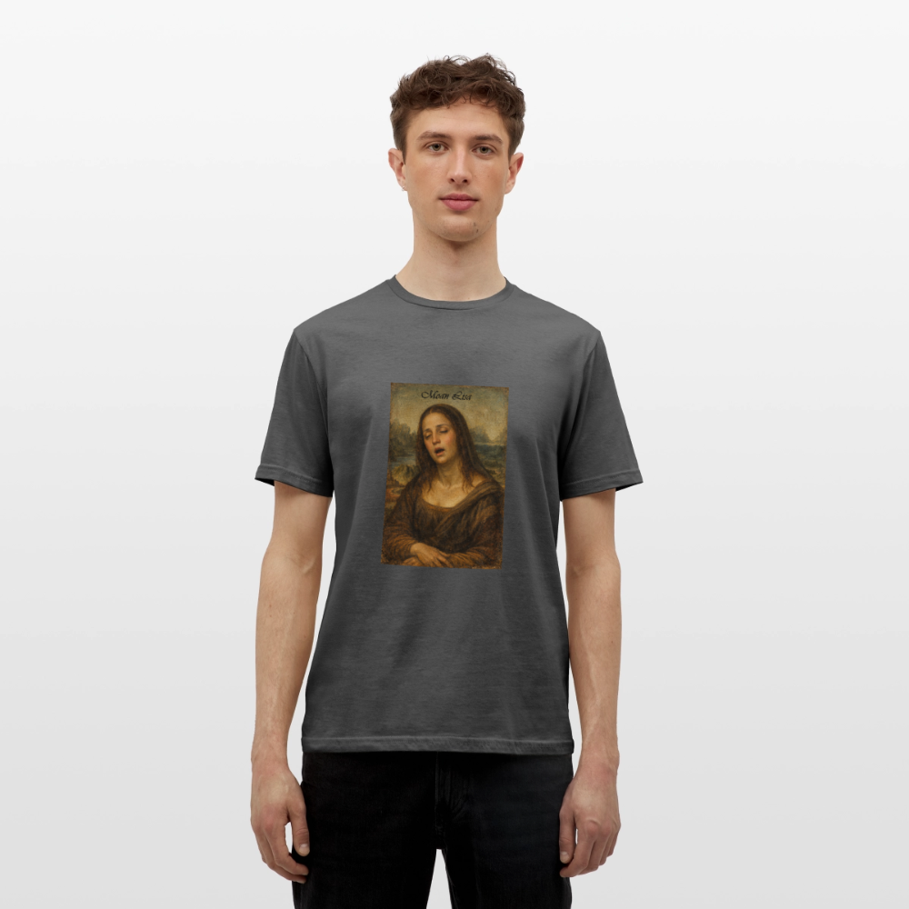 "Moan Lisa" Männer T-Shirt - Anthrazit