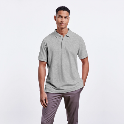 Stanley/Stella Unisex Bio-Poloshirt PREPSTER - personalisierbar - Grau meliert