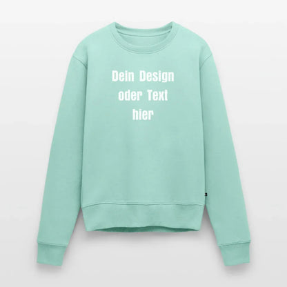 Frauen Premium Pullover - personalisierbar - Mint 