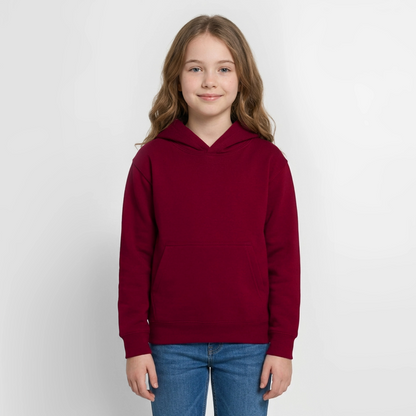 Teenager Hoodie - personalisierbare Vorder- und Rückseite - Bordeaux