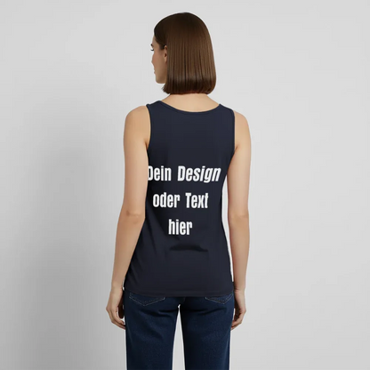 Frauen Premium Tank Top - personalisierbar - Navy