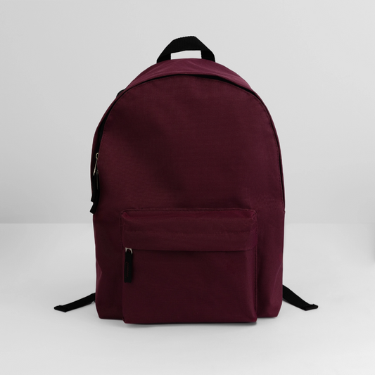 Klassischer Rucksack - personalisierbar - Burgunderrot
