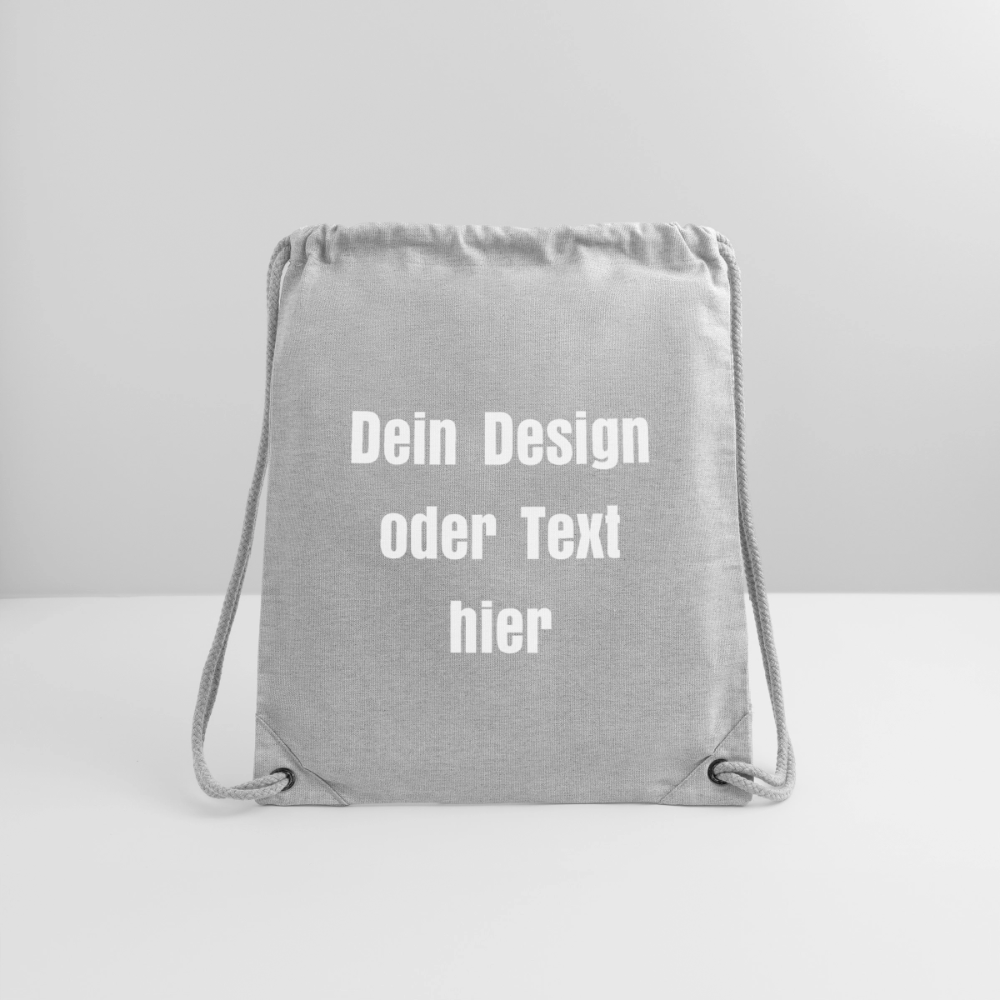 Stanley/Stella recycelter Gym Bag - personalisierbar - Grau meliert