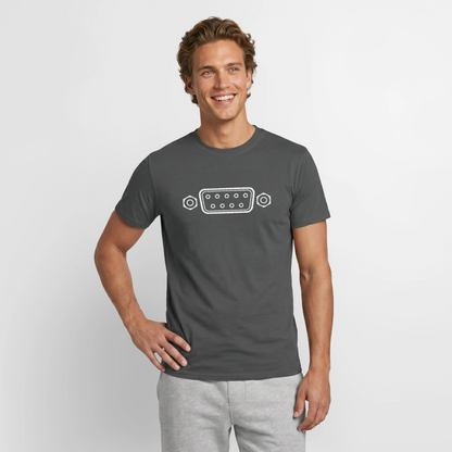 "RS-232" Motiv-T-Shirt für Männer, Farbe Anthrazit