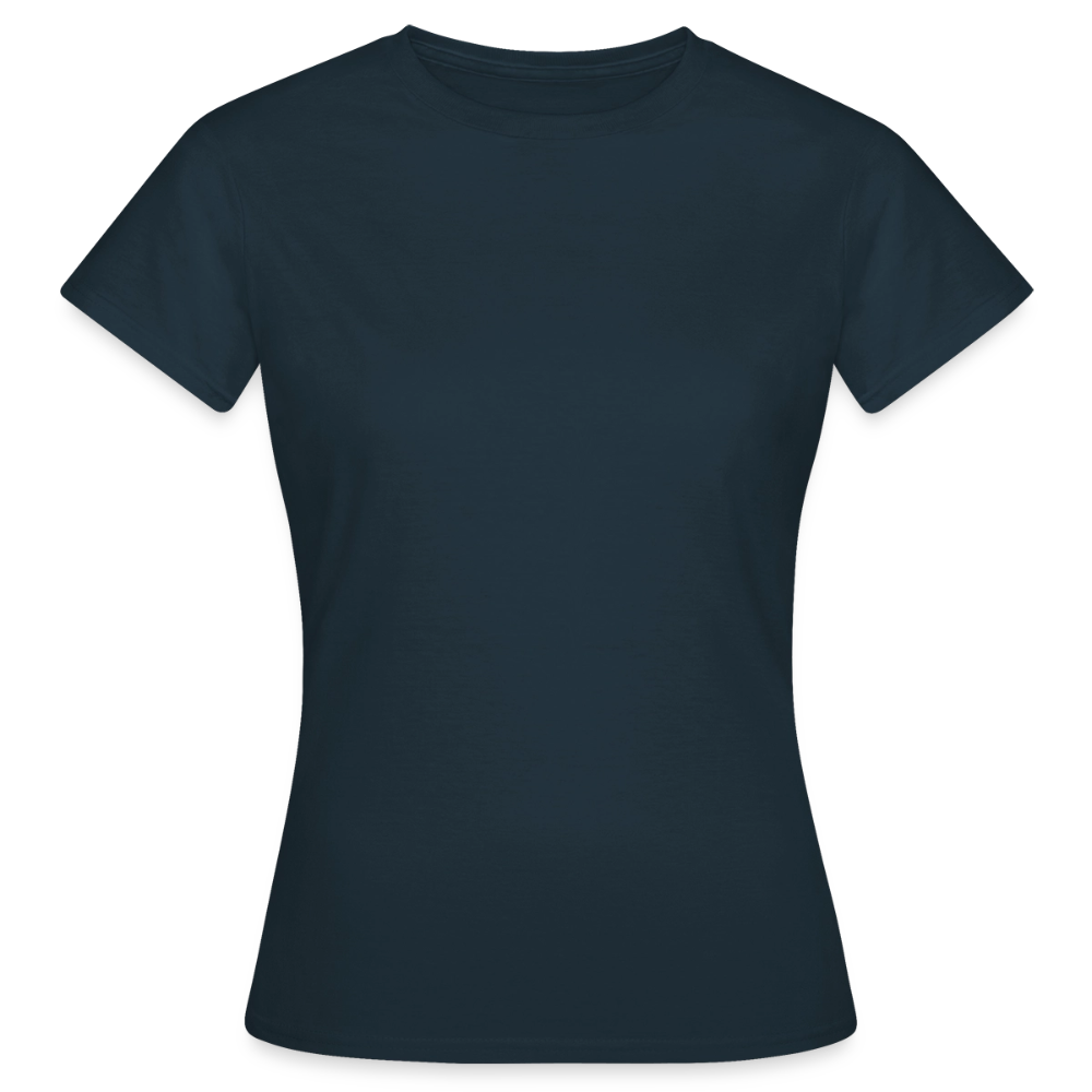 Frauen T-Shirt - personalisierbare Vorder- und Rückseite - Navy