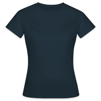 Frauen T-Shirt - personalisierbare Vorder- und Rückseite - Navy