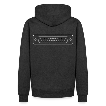 DB-25 LPT1 Retro Hoodie für Herren - Anthrazit meliert