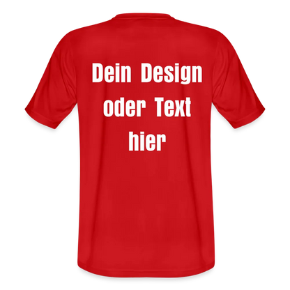 JAKO Männer Trikot Team - personalisierbare Vorder- und Rückseite - Rot