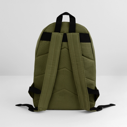 Klassischer Rucksack - personalisierbar - Olivgrün