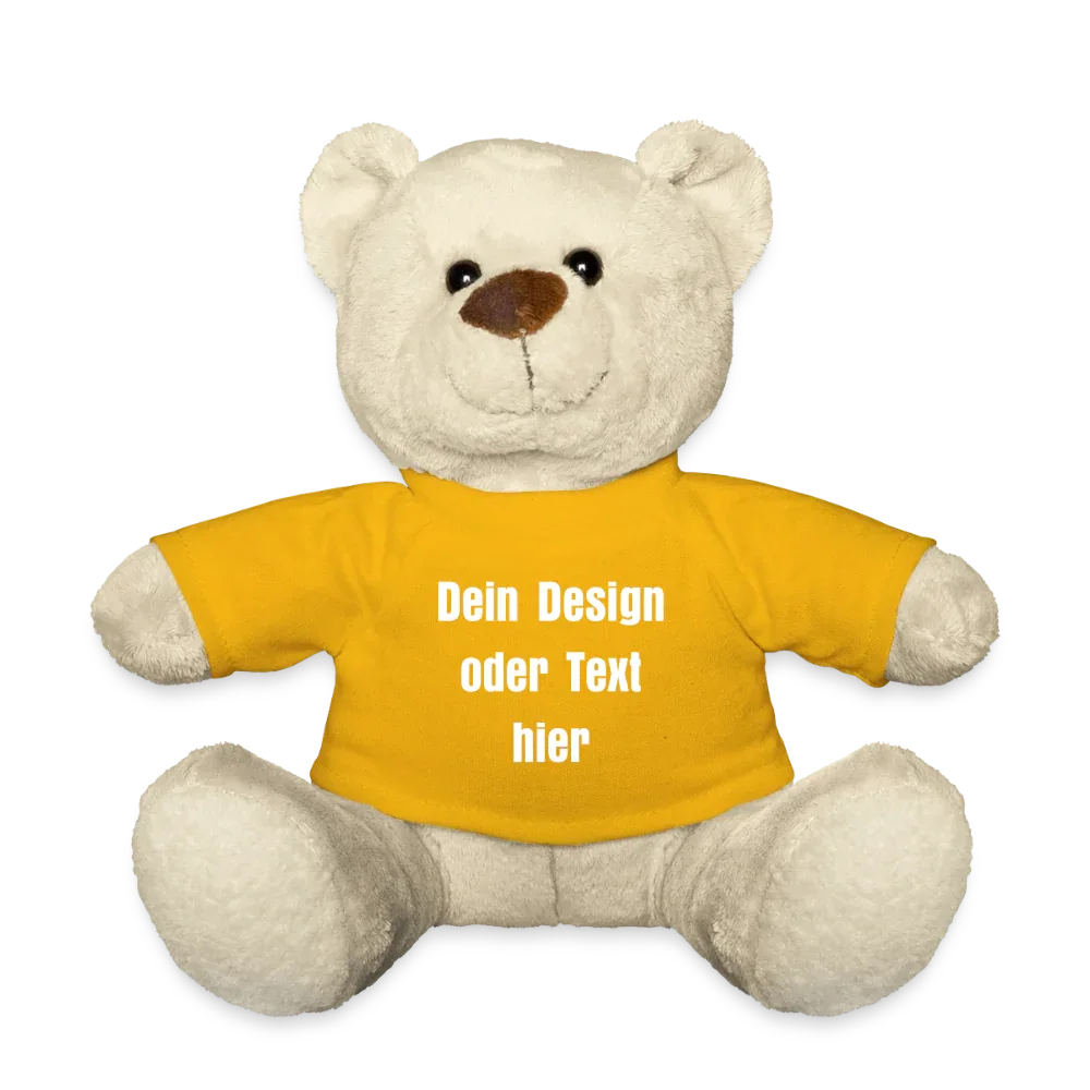 Teddy - personalisierbar - Sonnengelb