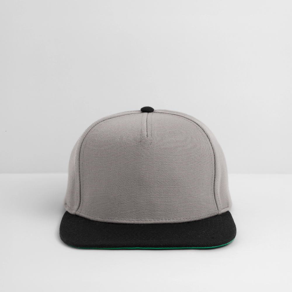 Snapback Cap - personalisierbar - Graphit/Schwarz