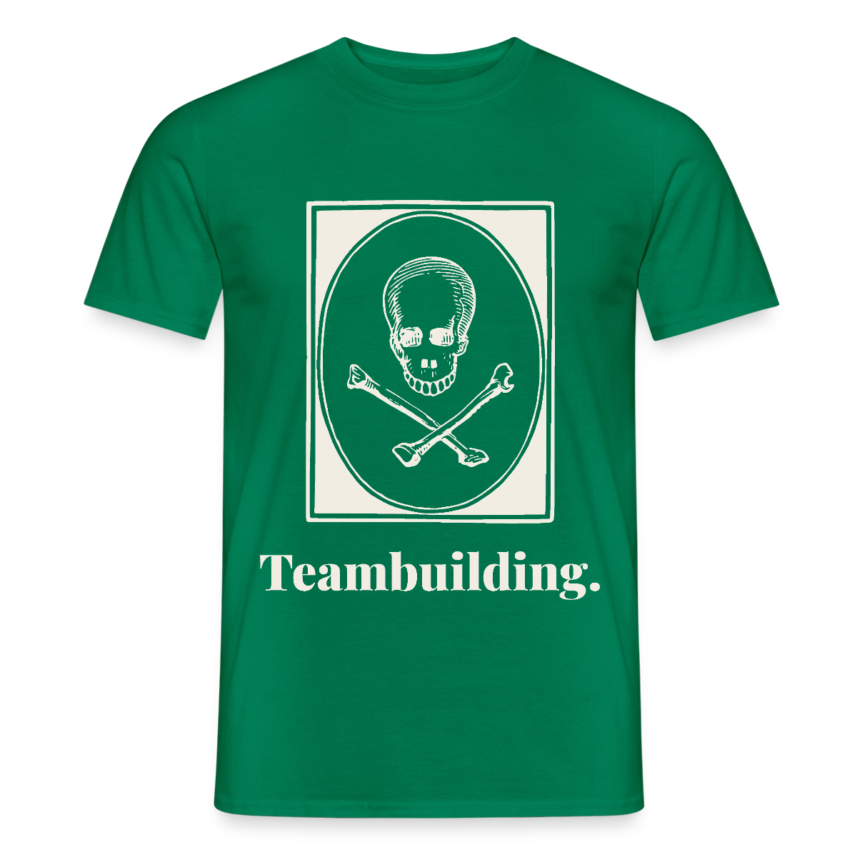"Teambuilding." Motiv-T-Shirt für Männer, Farbe Kelly Green