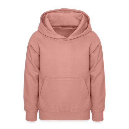 Teenager Hoodie - personalisierbare Vorder- und Rückseite - Altrosa