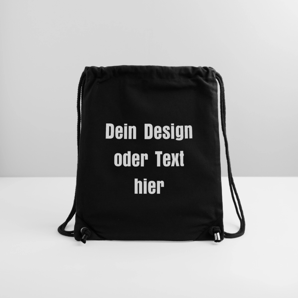 Stanley/Stella recycelter Gym Bag - personalisierbar - Schwarz