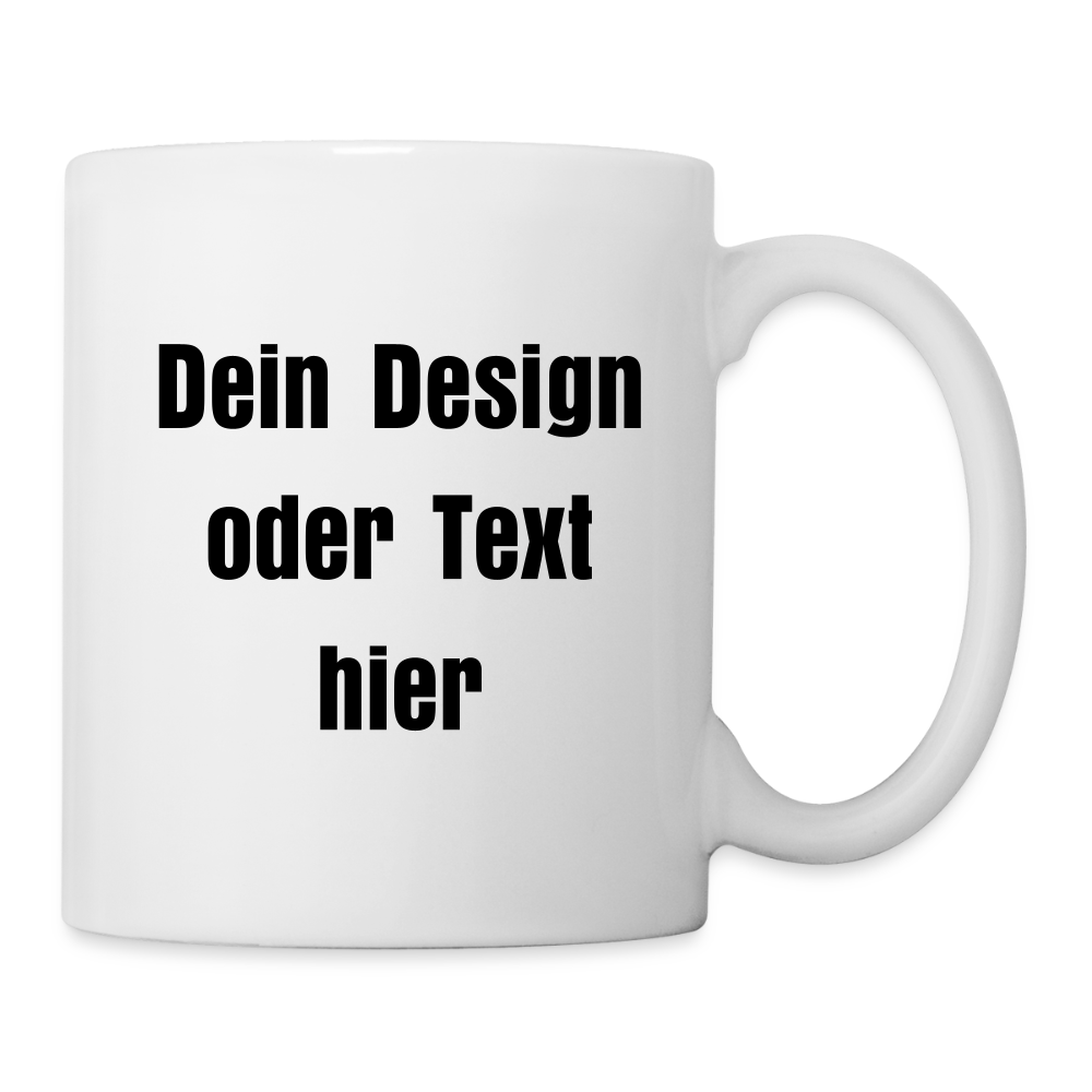 Keramiktasse 325 ml - personalisierbar - Weiß