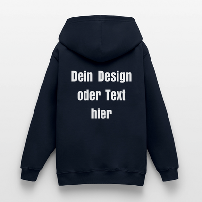 Teenager Hoodie - personalisierbare Vorder- und Rückseite - Navy