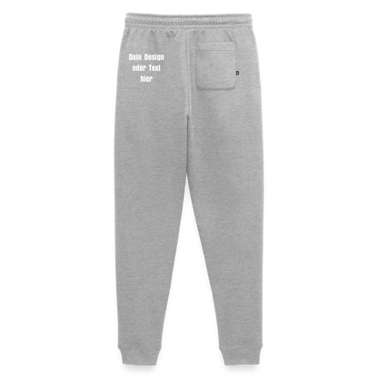 Männer Premium Bio Jogginghose - personalisierbar - Grau meliert