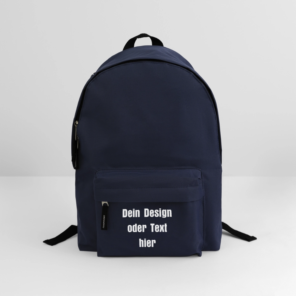 Klassischer Rucksack - personalisierbar - Navy