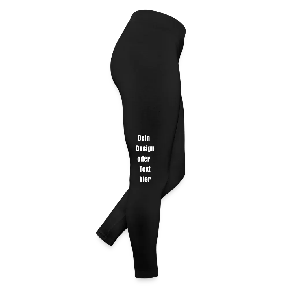 Frauen Jersey Leggings - personalisierbar - Schwarz