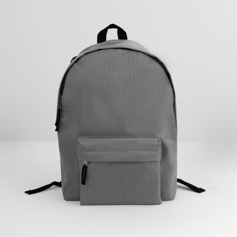 Klassischer Rucksack - personalisierbar - Mittelgrau