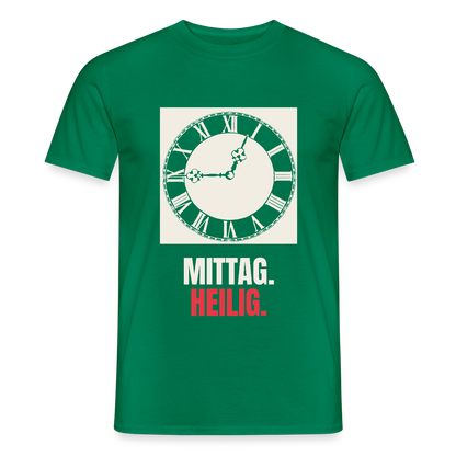 "Mittag. Heilig." Motiv-T-Shirt für Männer, Farbe Kelly Green