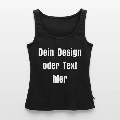 Frauen Premium Tank Top - personalisierbar - Schwarz