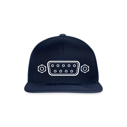 DB-9 RS-232 Retro Snapback Cap - Navy/Navy