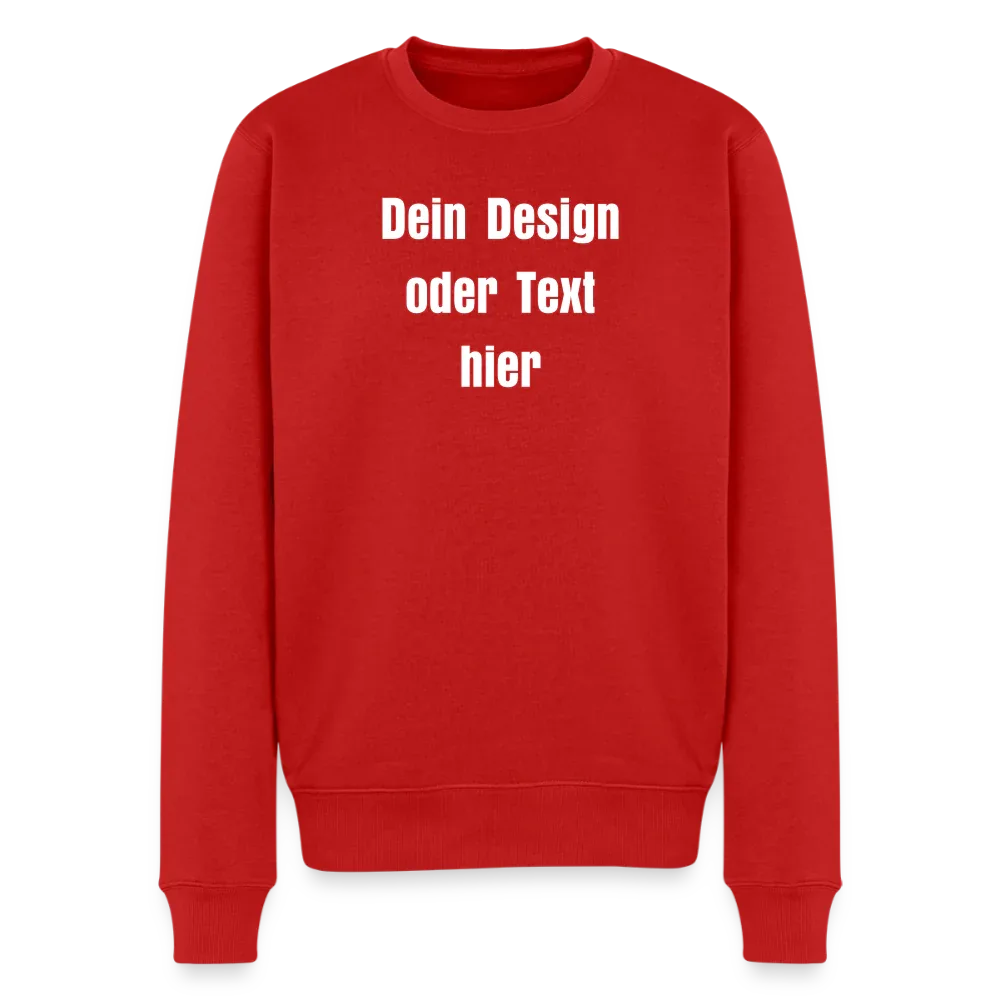 Männer Premium Pullover - personalisierbar - Rot