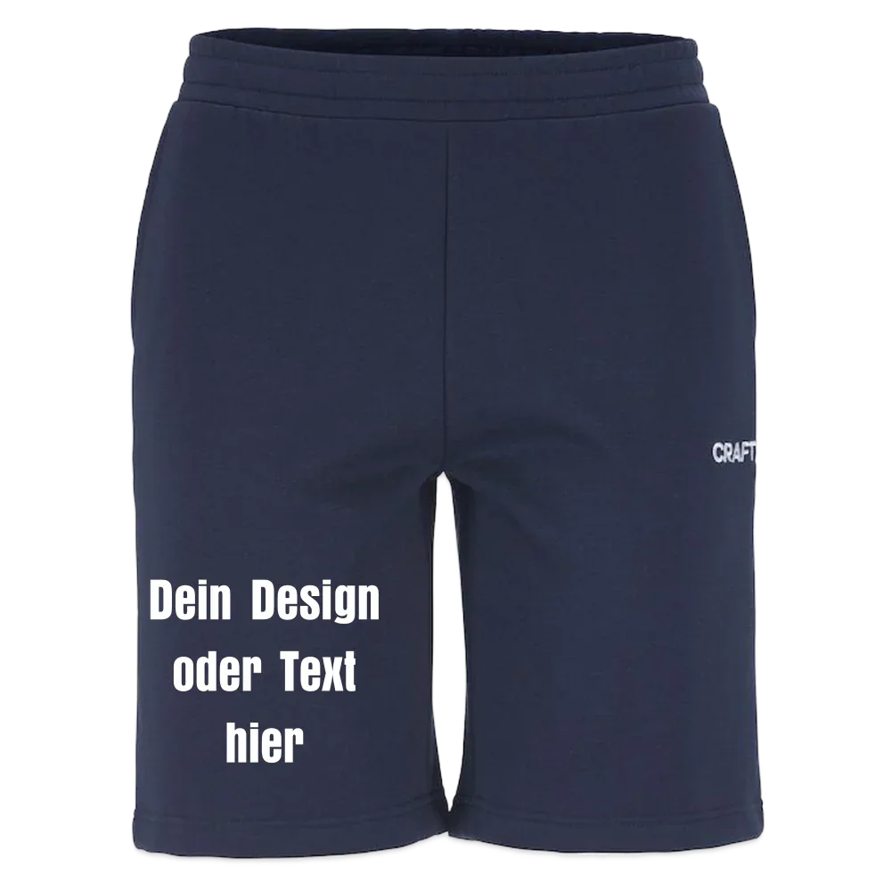 CRAFT Community 2.0 Sweatshorts - personalisierbar - Dunkelnavy
