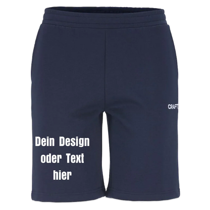 CRAFT Community 2.0 Sweatshorts - personalisierbar - Dunkelnavy