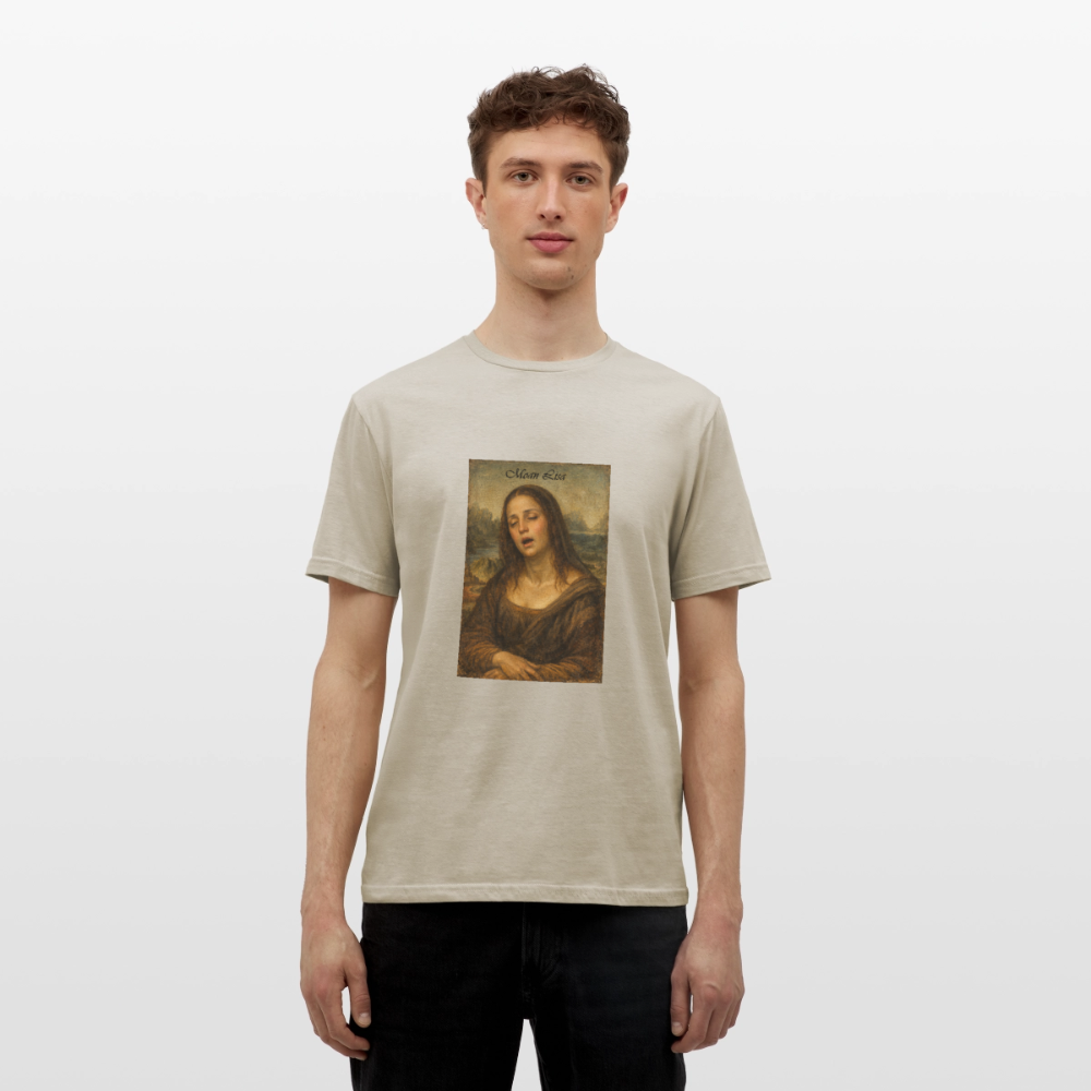 "Moan Lisa" Männer T-Shirt - Sandbeige