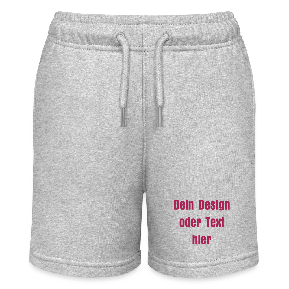 Stanley/Stella Teenager Bio-Joggingshorts MINI BOLTER - personalisierbar - Grau meliert